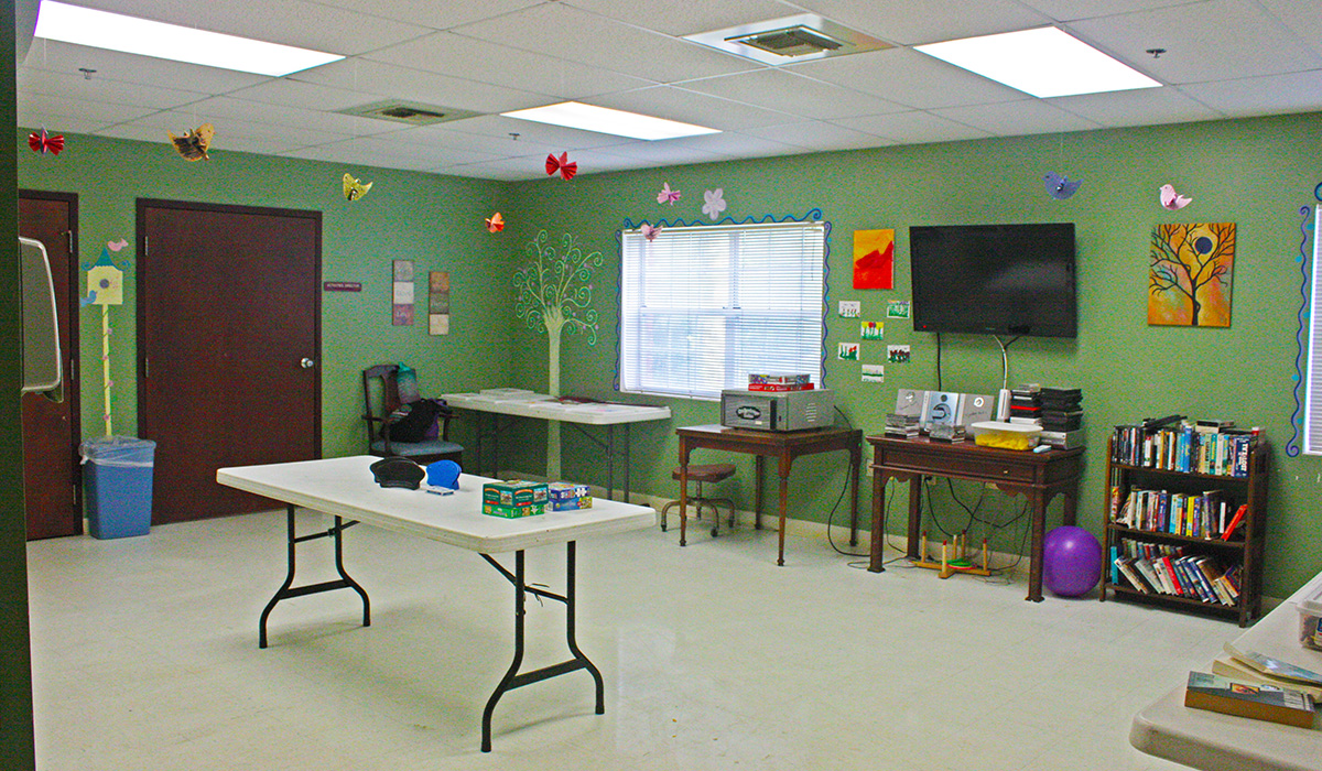 Craft and activity room at Knollwood Healthcare